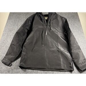 Stampd Windbreaker Men's Medium Black Hooded Outdoors‎ Lightweight 1/4 Zip